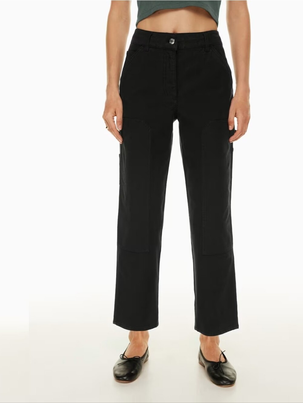 Aritzia Wilfred Free Brennan Utility Pants Cotton Blend Minimalist Size 2